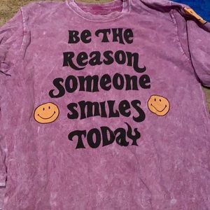 long sleeve smiley face